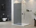 Душевая перегородка CEZARES LIBERTA-L-2-90-GR-Cr 90см стекло тонированное (графит), профиль хром Душевая перегородка CEZARES LIBERTA-L-2-90-GR-Cr 90см стекло тонированное (графит), профиль хром
