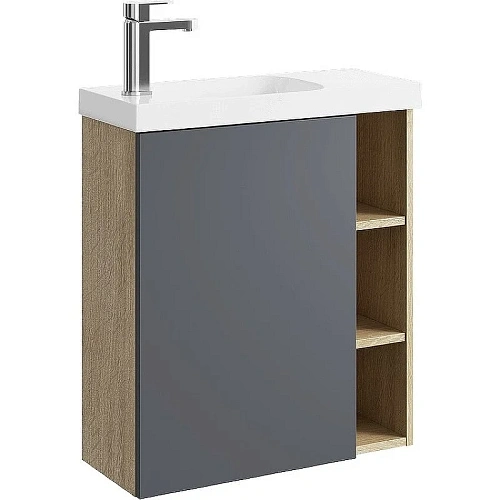 Корпус тумбы под раковину Aqwella Alba 60 L ALB0106LDD подвесной дуб давос 600х700х250 мм Корпус тумбы под раковину Aqwella Alba 60 L ALB0106LDD подвесной дуб давос 600х700х250 мм