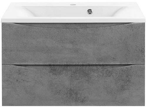 Тумба под раковину Vincea Mia 800 подвесная, 2 выкатных ящика soft close, Beton VMC-2MA800BT Тумба под раковину Vincea Mia 800 подвесная, 2 выкатных ящика soft close, Beton VMC-2MA800BT