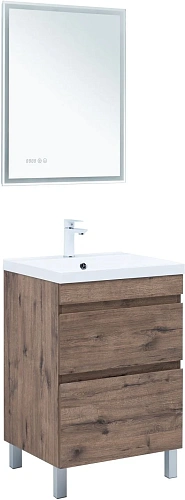 Тумба под раковину Aquanet Нота New 60 00344139 напольная, дуб веллингтон табак Тумба под раковину Aquanet Нота New 60 00344139 напольная, дуб веллингтон табак