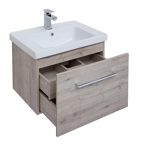 Тумба под раковину DREJA BIG INN, 65 см, подвесная, 1 ящик + выдвижной внутренний ящик, дуб кантри 7 77.0202D Тумба под раковину DREJA BIG INN, 65 см, подвесная, 1 ящик + выдвижной внутренний ящик, дуб кантри 7 77.0202D