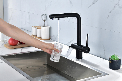 Смеситель для кухни Paulmark SERPENTINE антрацит Se213222-AN Смеситель для кухни Paulmark SERPENTINE антрацит Se213222-AN