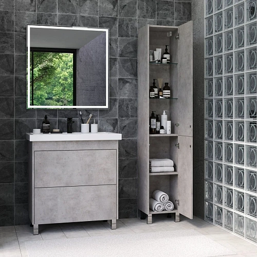 Тумба под раковину BRIZ Риччи т8-70 под раковину Фостер 360 03-08070-06 00 БТН светло - серый Тумба под раковину BRIZ Риччи т8-70 под раковину Фостер 360 03-08070-06 00 БТН светло - серый