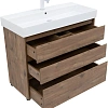Тумба под раковину Aquanet Nova Lite 100 дуб рустикальный (3 ящика) 00302480 Тумба под раковину Aquanet Nova Lite 100 дуб рустикальный (3 ящика) 00302480