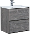 Тумба под раковину Aquanet Милан 65 дуб рошелье 00339966 подвесная Тумба под раковину Aquanet Милан 65 дуб рошелье 00339966 подвесная
