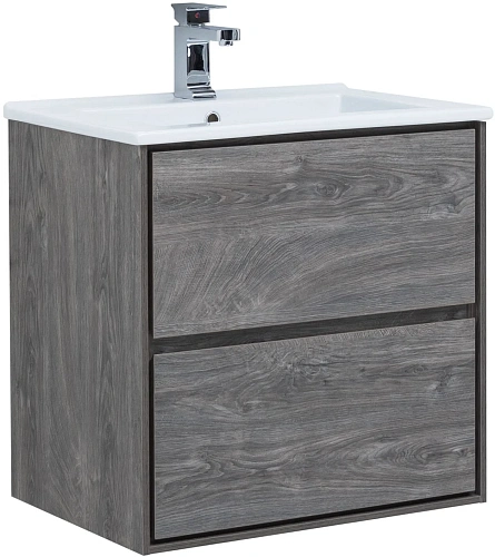 Тумба под раковину Aquanet Милан 65 дуб рошелье 00339966 подвесная Тумба под раковину Aquanet Милан 65 дуб рошелье 00339966 подвесная