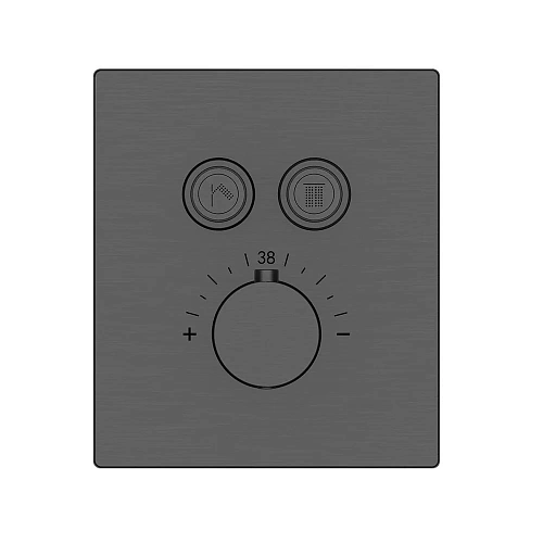 Душевая система Vincea Inspire VSFW-3I21T2GM встраиваемая, термостатический, 2 режима, вороненая ста Душевая система Vincea Inspire VSFW-3I21T2GM встраиваемая, термостатический, 2 режима, вороненая ста