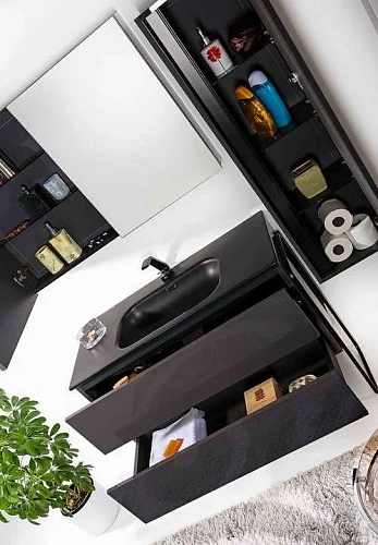 Тумба под раковину Armadi Art Vallessi 837-080-A mat 80x46cm АНТРАЦИТ мат Тумба под раковину Armadi Art Vallessi 837-080-A mat 80x46cm АНТРАЦИТ мат