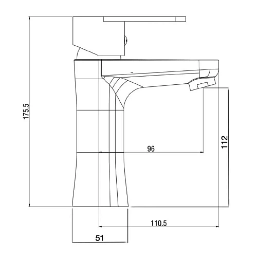 Смеситель для раковины OneLife P05-021cr Смеситель для раковины OneLife P05-021cr