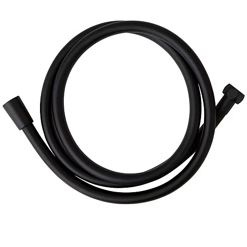 Душевой шланг AQUAme AQM1500B ПВХ 1500мм с латунной гайкой и защитой от скручивания, Черный Душевой шланг AQUAme AQM1500B ПВХ 1500мм с латунной гайкой и защитой от скручивания, Черный