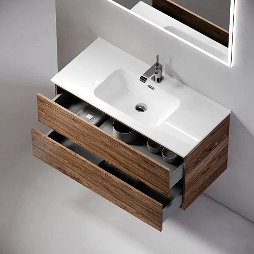 Тумба под раковину Sancos Urban UR100ECH 990х450х550 дуб чарльстон, подвесная Тумба под раковину Sancos Urban UR100ECH 990х450х550 дуб чарльстон, подвесная