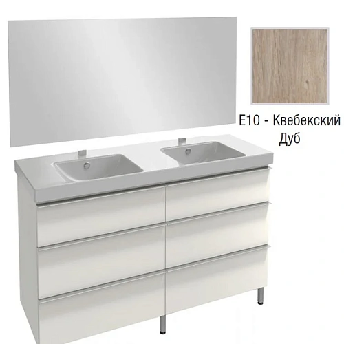 Комплект мебели 140 см Jacob Delafon Odeon Up , квебекский дуб, 6 выдвижных ящиков, полотно, подвесн E4779-00+EB1190-NF+EB996-E10 Комплект мебели 140 см Jacob Delafon Odeon Up , квебекский дуб, 6 выдвижных ящиков, полотно, подвесн E4779-00+EB1190-NF+EB996-E10