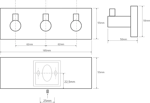 Крючок Bemeta BETA 132405232 Крючок Bemeta BETA 132405232