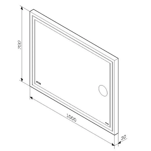 Зеркало AM.PM Gem M91AMOX1003WG с LED-подсветкой, часами 100 см Зеркало AM.PM Gem M91AMOX1003WG с LED-подсветкой, часами 100 см