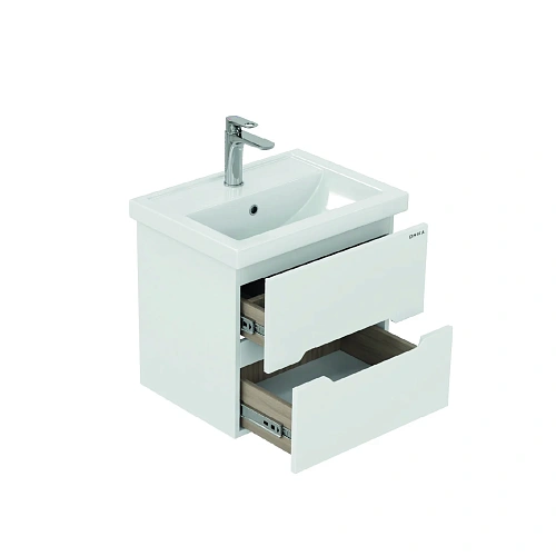 Тумба под раковину Onika Айленд 60 см 106161 подвесная, белая (для Фостер 60) Тумба под раковину Onika Айленд 60 см 106161 подвесная, белая (для Фостер 60)