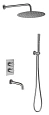 Душевая система Allen Brau Priority 5.31014-BN Никель Душевая система Allen Brau Priority 5.31014-BN Никель