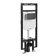 Детальная картинка товара «инсталляция для унитаза wasserkraft dinkel 58tlt.010.me.mb04 с клавишей смыва черный»