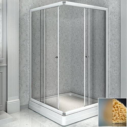 Душевой уголок Radomir Дрим 110 1-03-1-0-0-1201 квадратный, стекло матовое, поддон с каркасом и сифоном, профиль белый Душевой уголок Radomir Дрим 110 1-03-1-0-0-1201 квадратный, стекло матовое, поддон с каркасом и сифоном, профиль белый