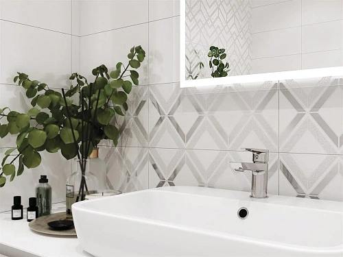 Плитка керамическая Cersanit Alrami серый 20x44 AMG091 Плитка керамическая Cersanit Alrami серый 20x44 AMG091