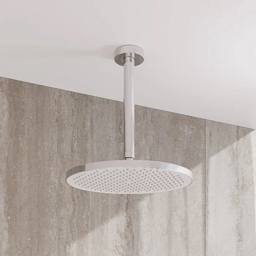 Верхний душ IDDIS Esper (ESP25CRi64) круглый, хром с белым Верхний душ IDDIS Esper (ESP25CRi64) круглый, хром с белым