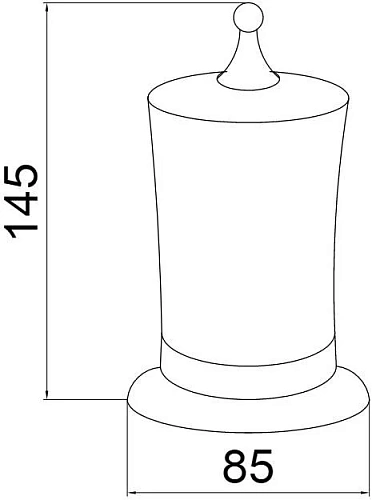 Стакан Boheme Imperiale 10415 для ватных дисков Стакан Boheme Imperiale 10415 для ватных дисков
