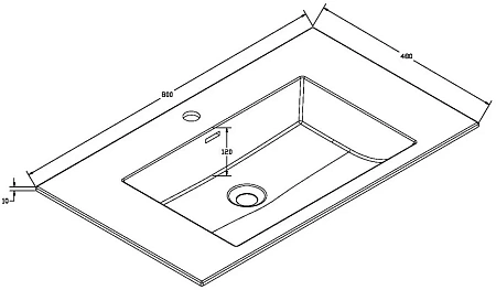 Раковина Vincea VCB-13800W белая Раковина Vincea VCB-13800W белая