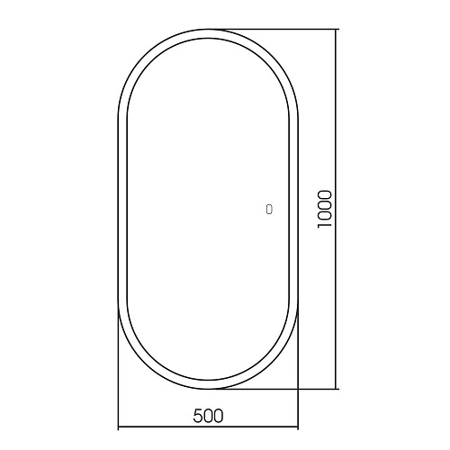 Зеркало ABBER Kontur AG6303S-1.0 с подсветкой, сенсор, диммер Зеркало ABBER Kontur AG6303S-1.0 с подсветкой, сенсор, диммер