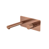 Смеситель для раковины Boheme Stick 125-CB встраиваемый Copper Brushed ручка DIAMOND