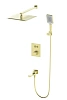 Душевая система Wonzon &amp; Woghand с термостатом, встраиваемая, брашированное золото (WW-88929003-BG)