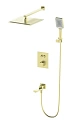 Душевая система Wonzon & Woghand с термостатом, встраиваемая, брашированное золото (WW-88929003-BG) Душевая система Wonzon & Woghand с термостатом, встраиваемая, брашированное золото (WW-88929003-BG)