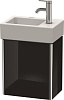 Картинка анонса товара «тумба под раковину duravit xsquare xs4099l4040 подвесная 36 см черный глянцевый»