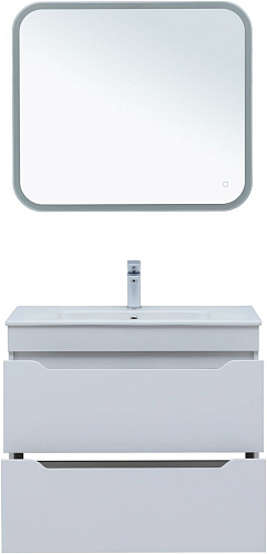 Тумба под раковину Aquanet Практика 80 белый матовый 00330459 напольная/подвесная Тумба под раковину Aquanet Практика 80 белый матовый 00330459 напольная/подвесная