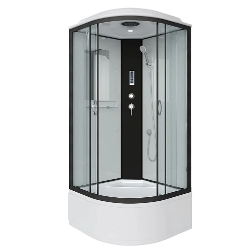 Душевая кабина Niagara Classic NG-6709-14P (1000х1000х2150) высокий поддон (45см) стекло прозрачное черные профиля 67091414P Душевая кабина Niagara Classic NG-6709-14P (1000х1000х2150) высокий поддон (45см) стекло прозрачное черные профиля 67091414P