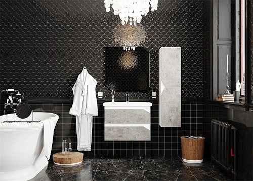 Шкаф-пенал Onika ФРИДОМ 30.10 У бетон универсальный 403069 Шкаф-пенал Onika ФРИДОМ 30.10 У бетон универсальный 403069