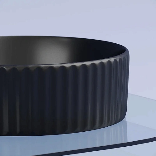 Раковина Ceramica Nova ELEMENT CN6057MB черный матовый накладная Раковина Ceramica Nova ELEMENT CN6057MB черный матовый накладная