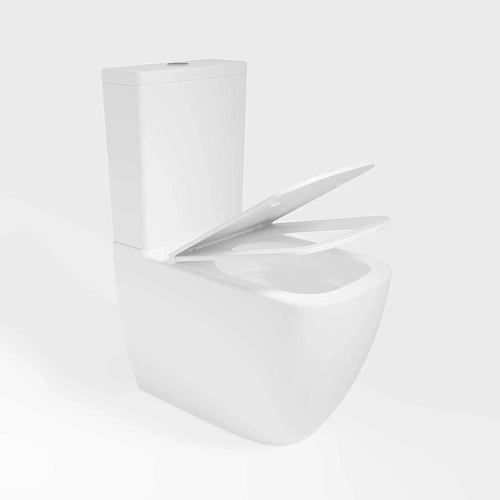 Унитаз напольный Vincea Tornado Bien VT2-51T белый, ультратонкое сиденье, soft-close, P-trap Унитаз напольный Vincea Tornado Bien VT2-51T белый, ультратонкое сиденье, soft-close, P-trap