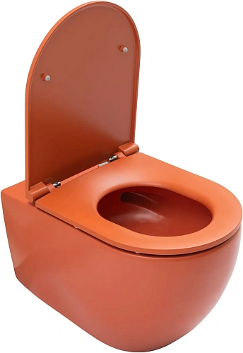 Унитаз подвесной Allen Brau Reality 4.32015.TE сиденье с микролифт терракот Унитаз подвесной Allen Brau Reality 4.32015.TE сиденье с микролифт терракот