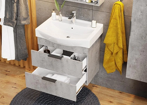 Тумба под раковину Onika ДЕВИС 65.13 бетон чикаго 106546 Тумба под раковину Onika ДЕВИС 65.13 бетон чикаго 106546