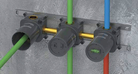 Скрытая часть смесителя Remer WBOX97D3 на 3 выхода Скрытая часть смесителя Remer WBOX97D3 на 3 выхода