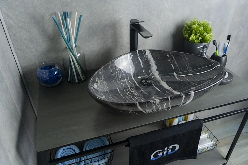 Раковина Gid Mnc206 54427 накладная под камень глянцевая 59x39x13 Раковина Gid Mnc206 54427 накладная под камень глянцевая 59x39x13