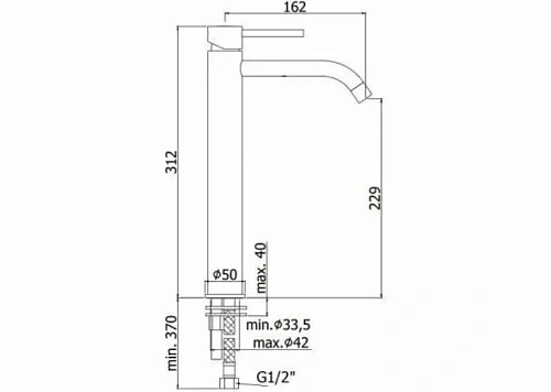 Смеситель для раковины Paffoni Light LIG081BO Смеситель для раковины Paffoni Light LIG081BO