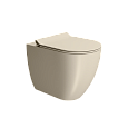 Унитаз приставной GSI PURA безободковый Swirlflush бежевый матовый (881008) без сиденья Унитаз приставной GSI PURA безободковый Swirlflush бежевый матовый (881008) без сиденья