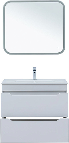 Тумба под раковину Aquanet Практика 80 00347965 белый глянец Тумба под раковину Aquanet Практика 80 00347965 белый глянец