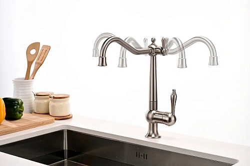 Смеситель для кухни Paulmark RETRO брашированная сталь Re213226-BS Смеситель для кухни Paulmark RETRO брашированная сталь Re213226-BS