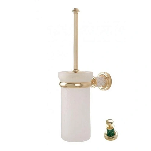 Ершик для унитаза Boheme MURANO 10913-GR-G GOLD (бирюзовое) Ершик для унитаза Boheme MURANO 10913-GR-G GOLD (бирюзовое)