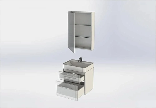 Комплект мебели Aquanet Виченца 60 белый 00199301 Комплект мебели Aquanet Виченца 60 белый 00199301