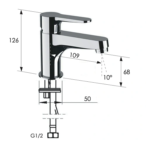Смеситель для раковины Remer Winner W11S Смеситель для раковины Remer Winner W11S