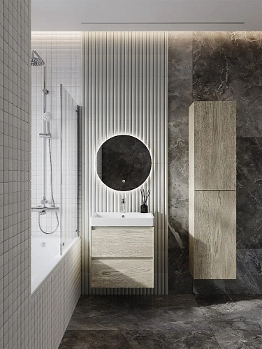 Тумба под раковину Roca Ona 600 светлый дуб 2 ящика A857613512 Тумба под раковину Roca Ona 600 светлый дуб 2 ящика A857613512