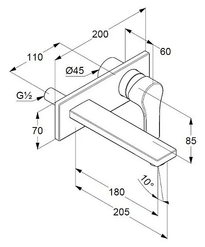 Смеситель для раковины Kludi ZENTA SL 482473965 черный матовый Смеситель для раковины Kludi ZENTA SL 482473965 черный матовый