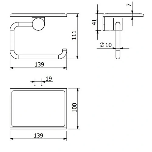 Держатель туалетной бумаги Kludi VELA R 5897105 хром Держатель туалетной бумаги Kludi VELA R 5897105 хром